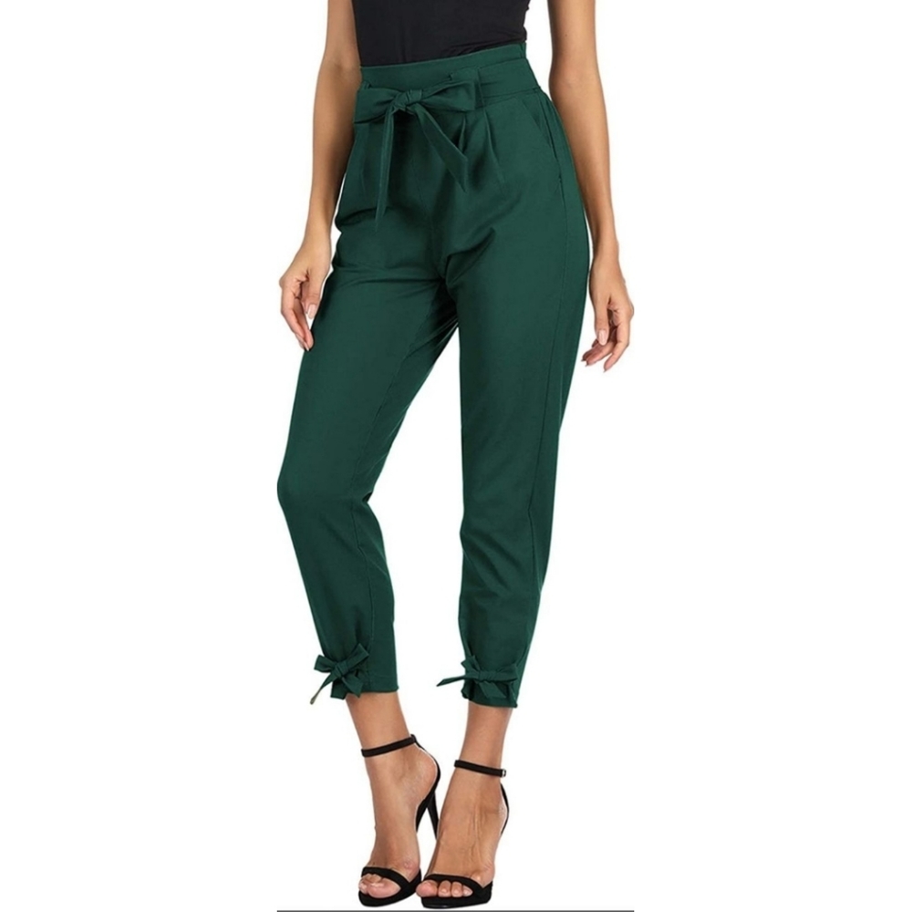 Stretchy High Waist Trousers